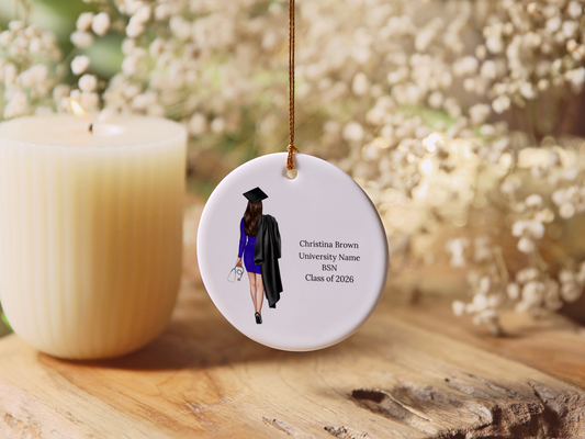 Nursing Graduation Christmas Ornament
