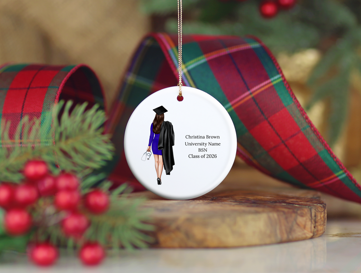 Nursing Graduation Christmas Ornament