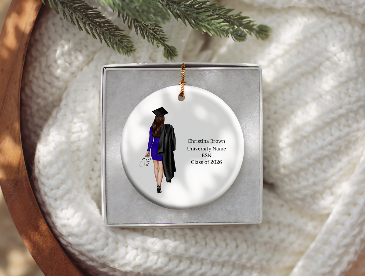 Nursing Graduation Christmas Ornament