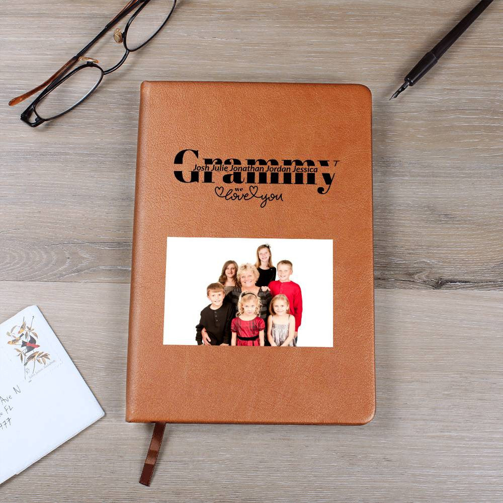 Grammy Personalized Keepsake Journal with Grandkids Names and Photo-[Heartfelt Family Gift]