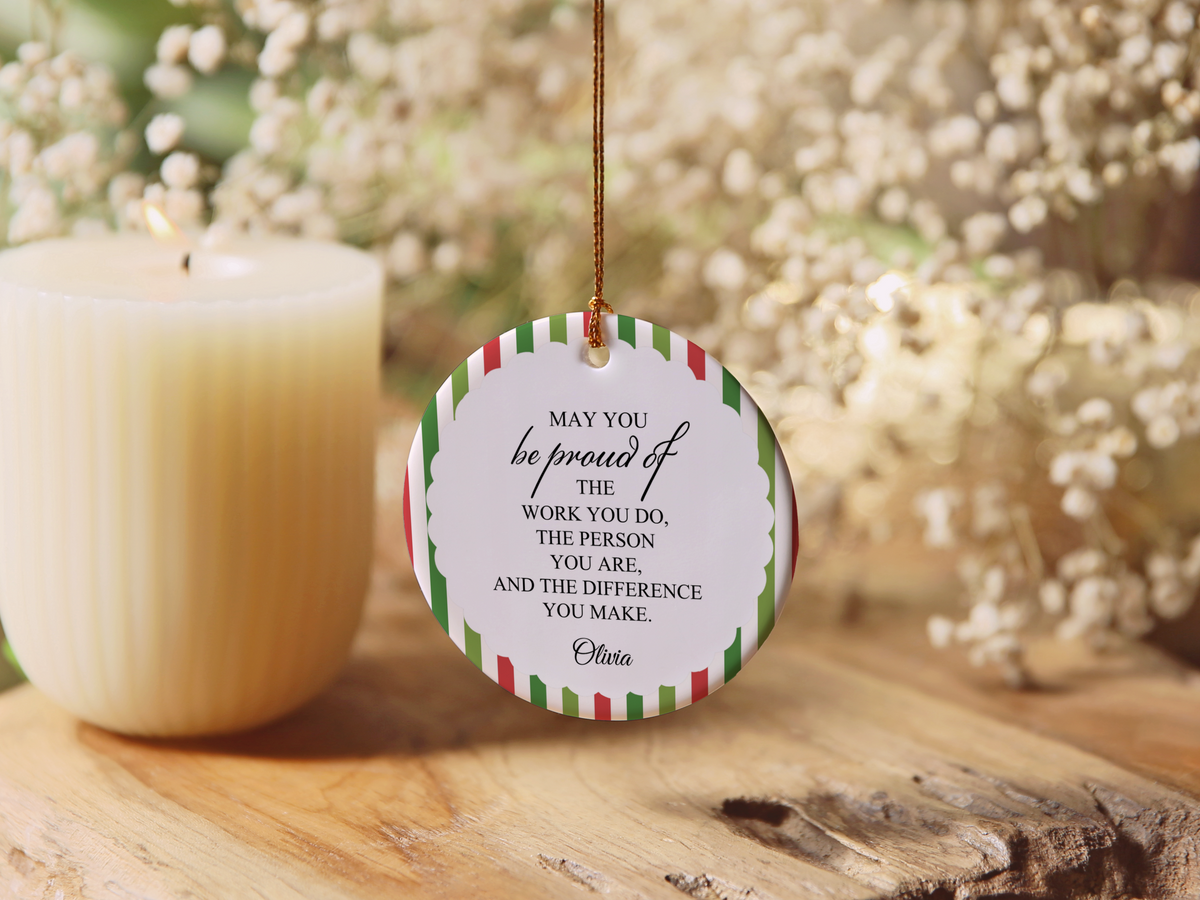 Difference Maker Christmas Ornament