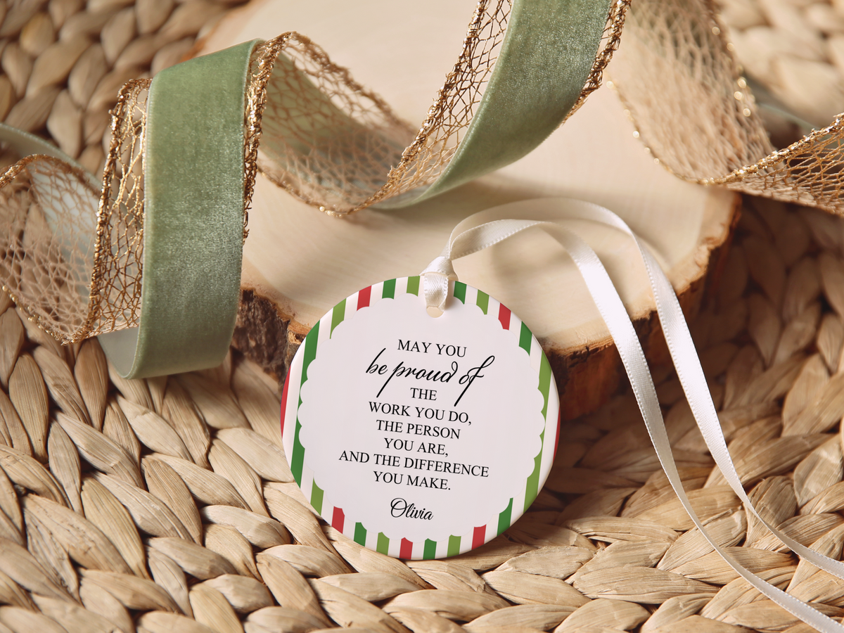 Difference Maker Christmas Ornament