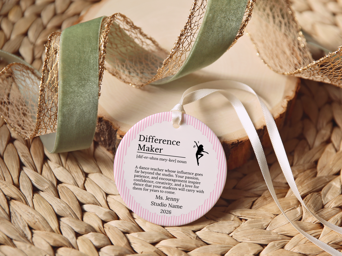 Dance Teacher Thank You Christmas Ornament