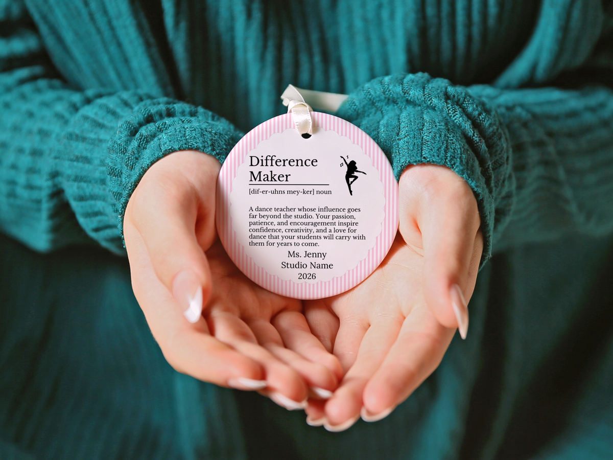 Dance Teacher Thank You Christmas Ornament