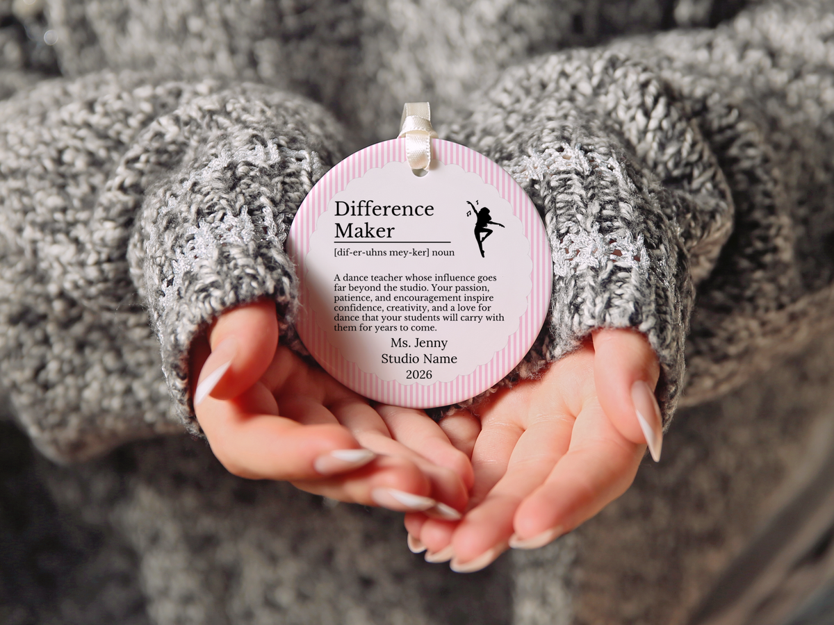 Dance Teacher Thank You Christmas Ornament