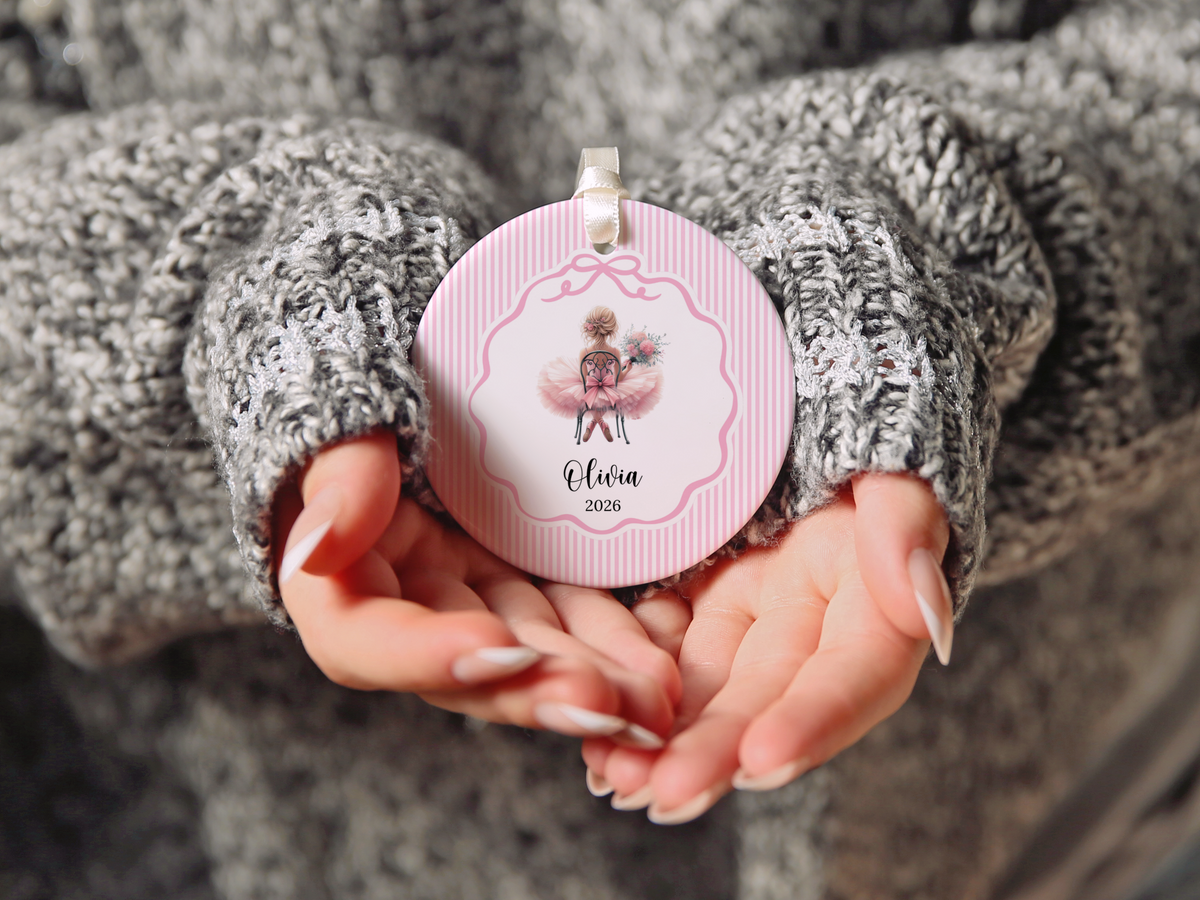 Personalized Ballet Dancer Christmas Ornament
