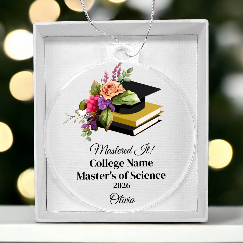 Masters Degree Graduation Ornament