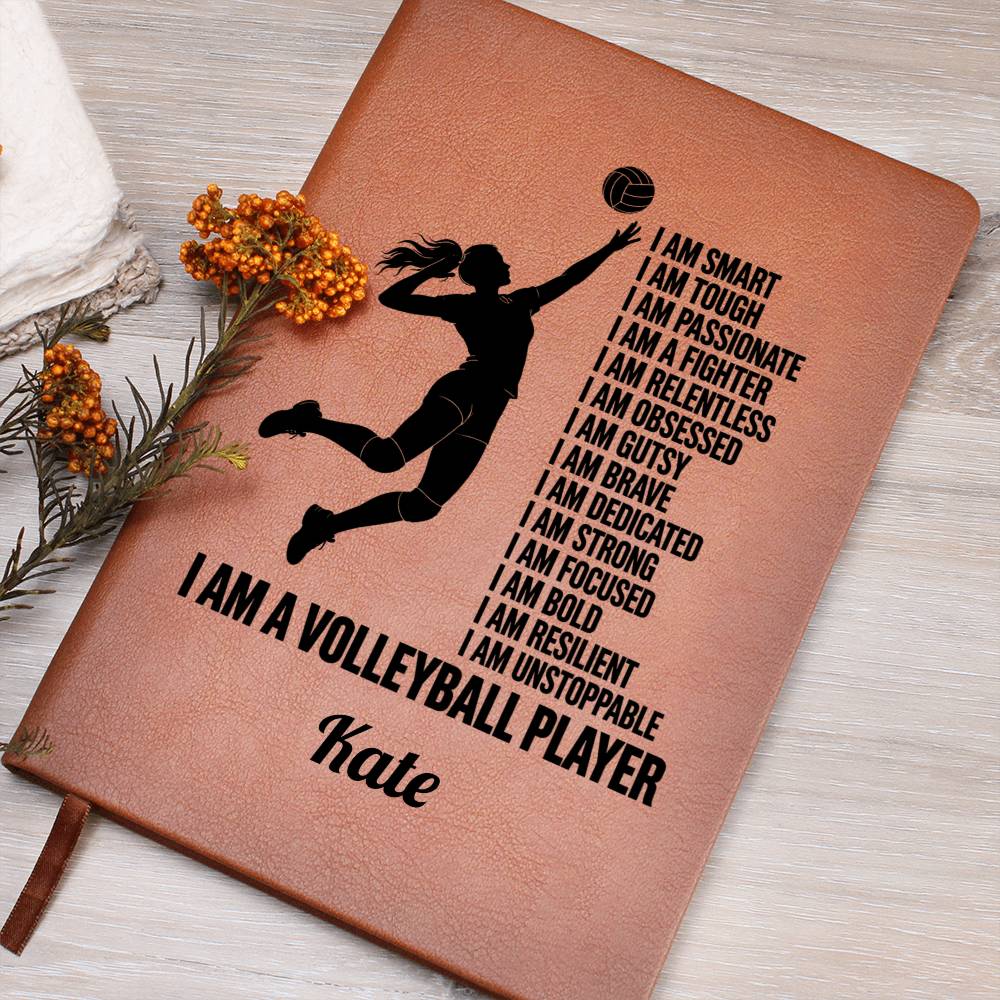 Personalized Volleyball Player Affirmation Journal