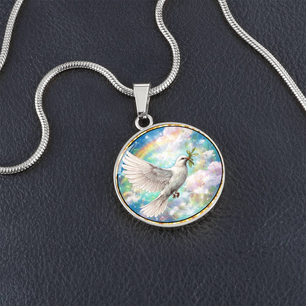 Memorial Dove Personalized Engraved Necklace Bracelet or Keychain