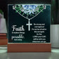 Faith Makes Things PossibleReligious Plaque & Cross Gift Set-[Heartfelt Family Gift]