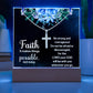 Faith Makes Things PossibleReligious Plaque & Cross Gift Set-[Heartfelt Family Gift]