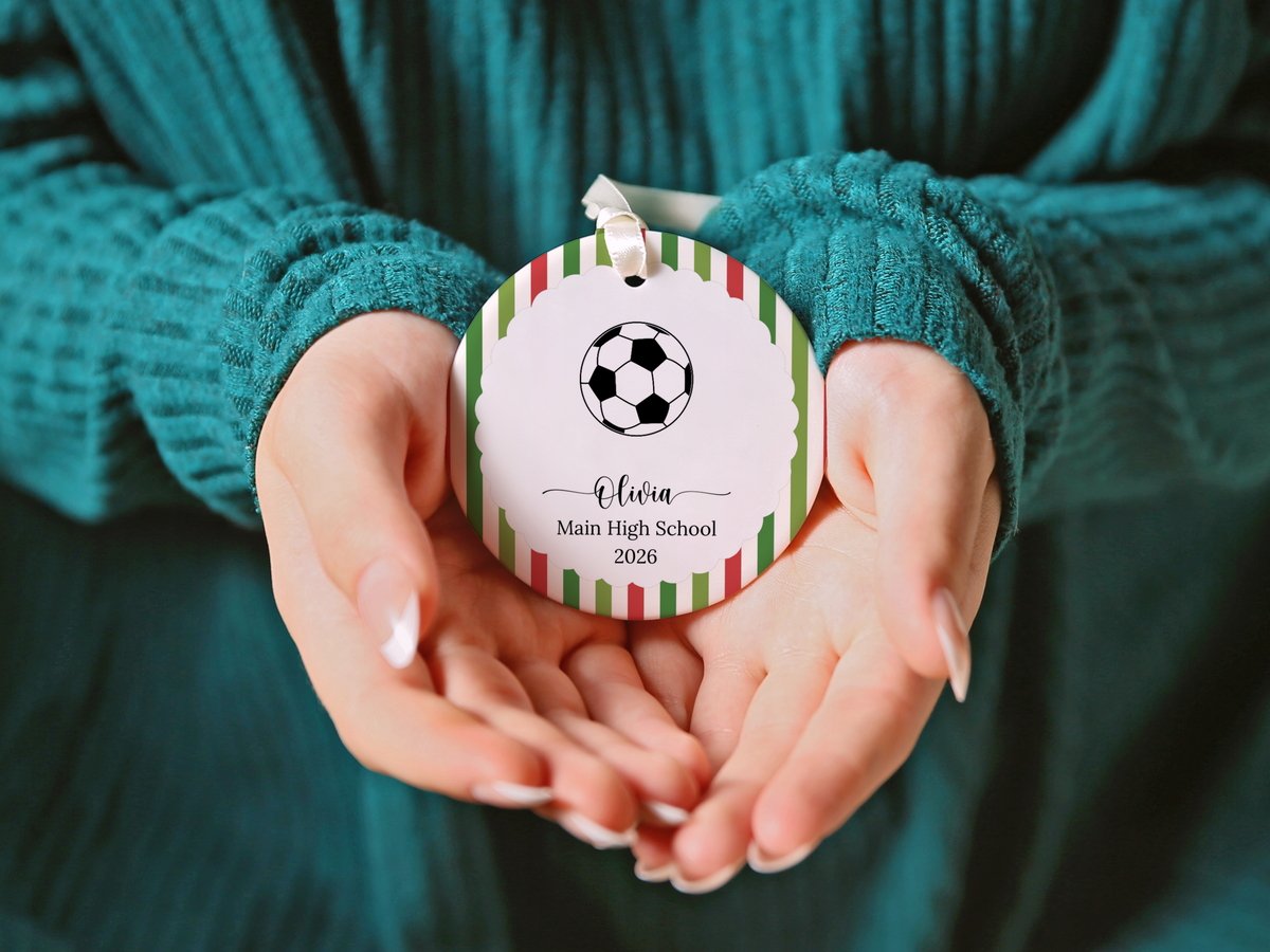 Soccer Player Christmas Ornament