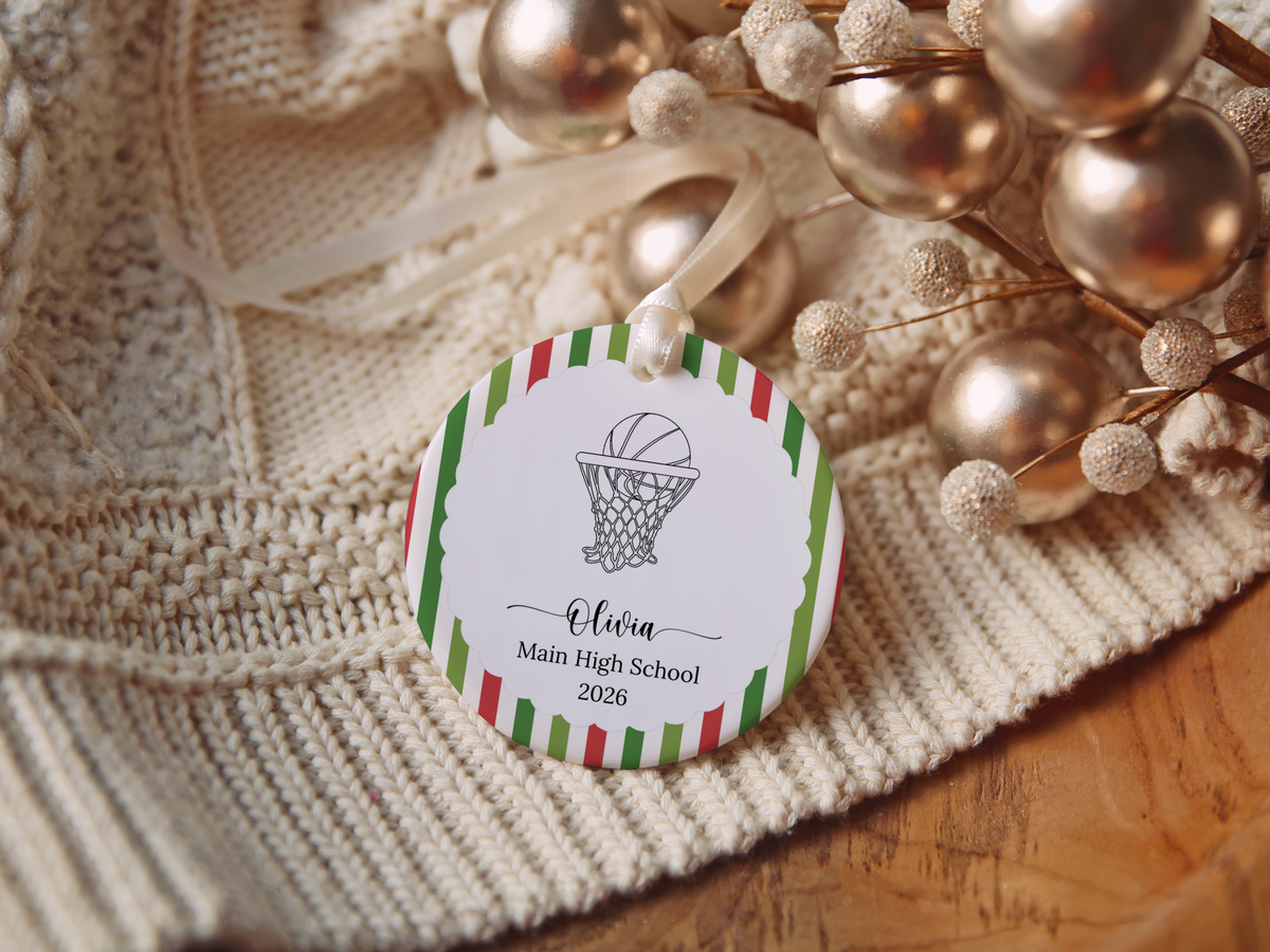 Basketball Player Christmas Ornament