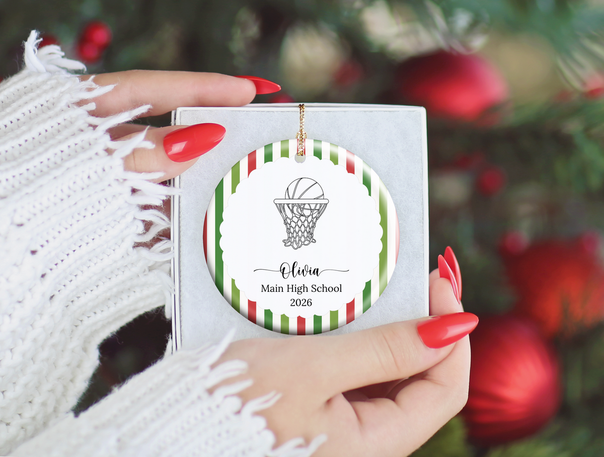 Basketball Player Christmas Ornament