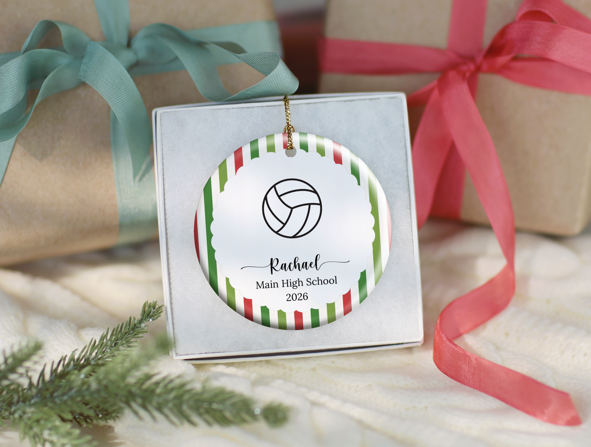 Volleyball Player Christmas Ornament