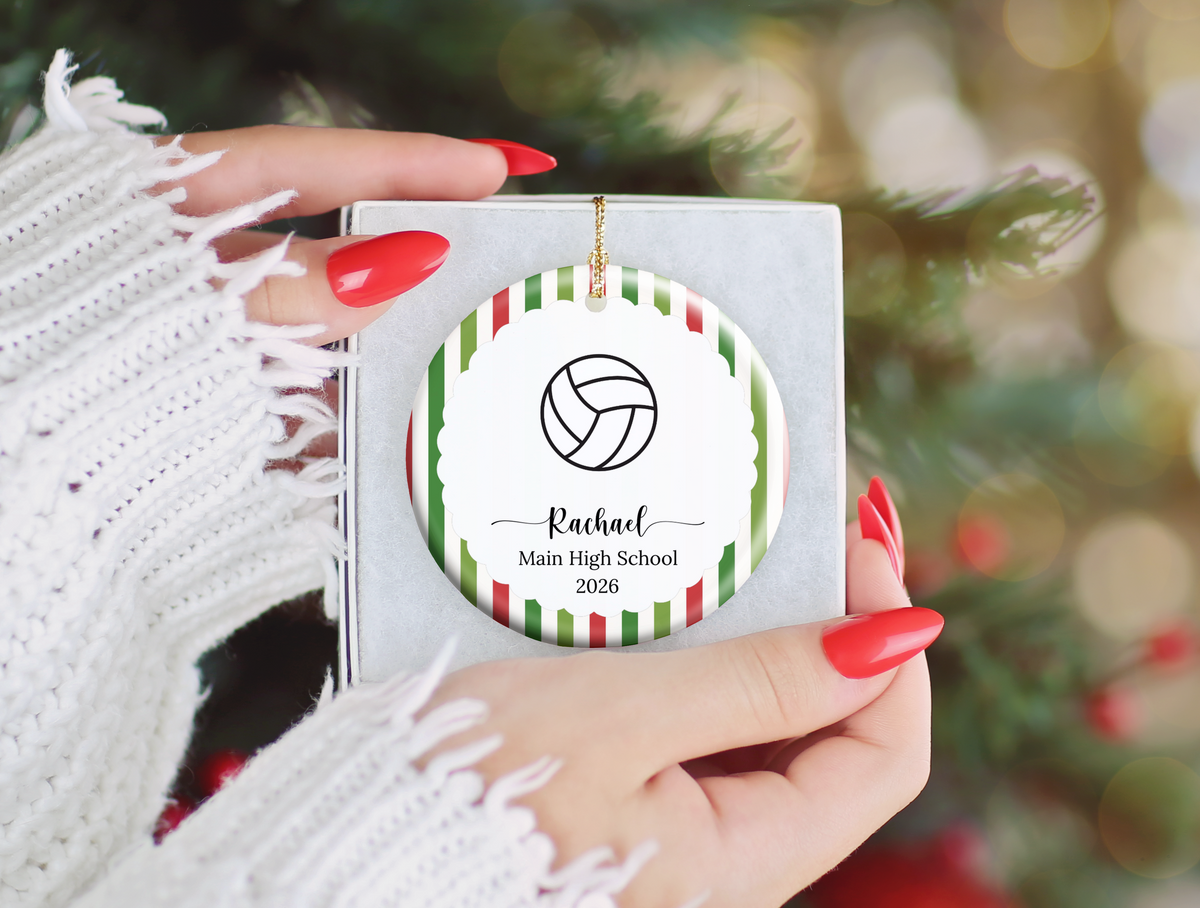 Volleyball Player Christmas Ornament