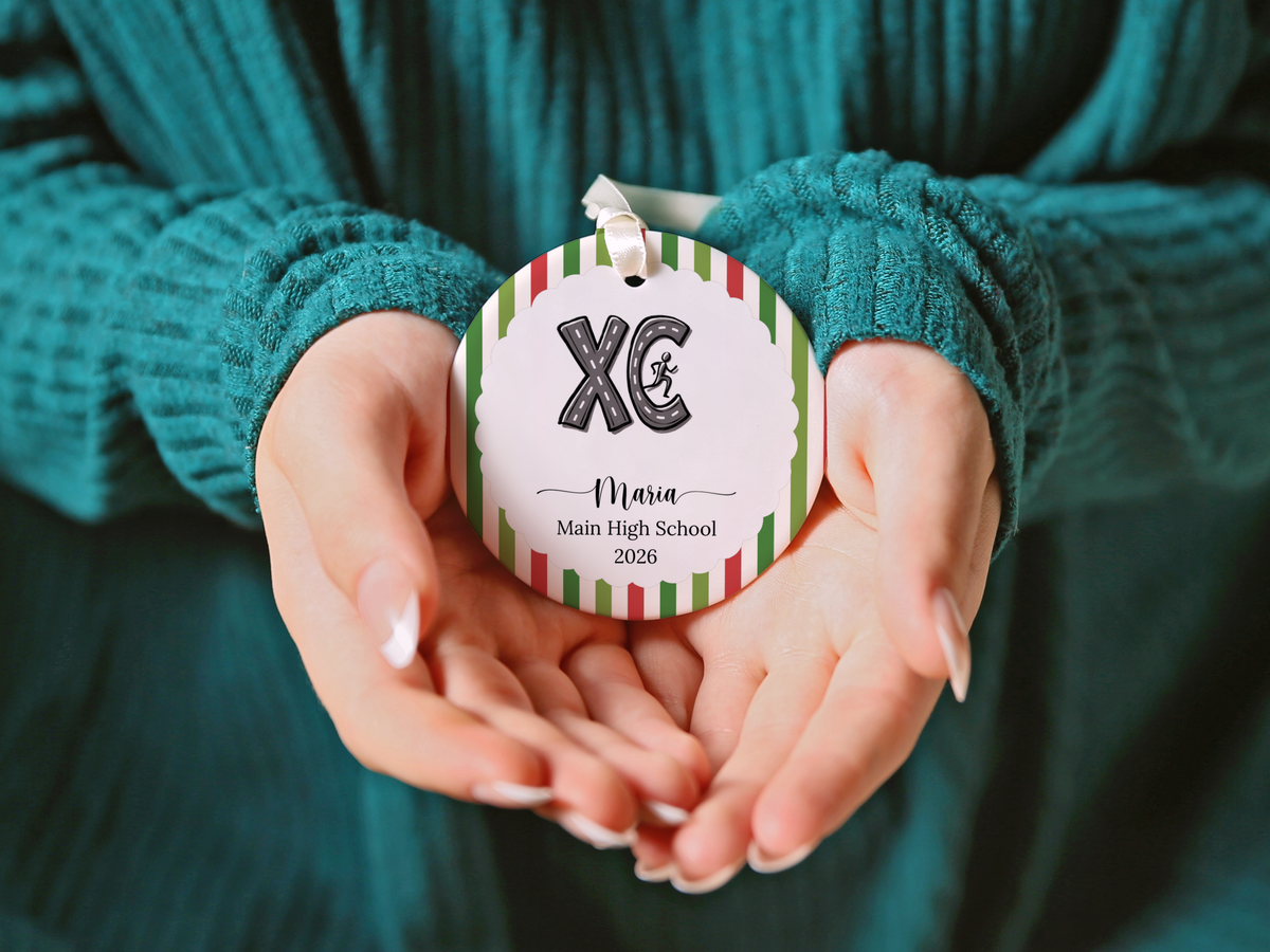 Cross Country Runner Christmas Ornament