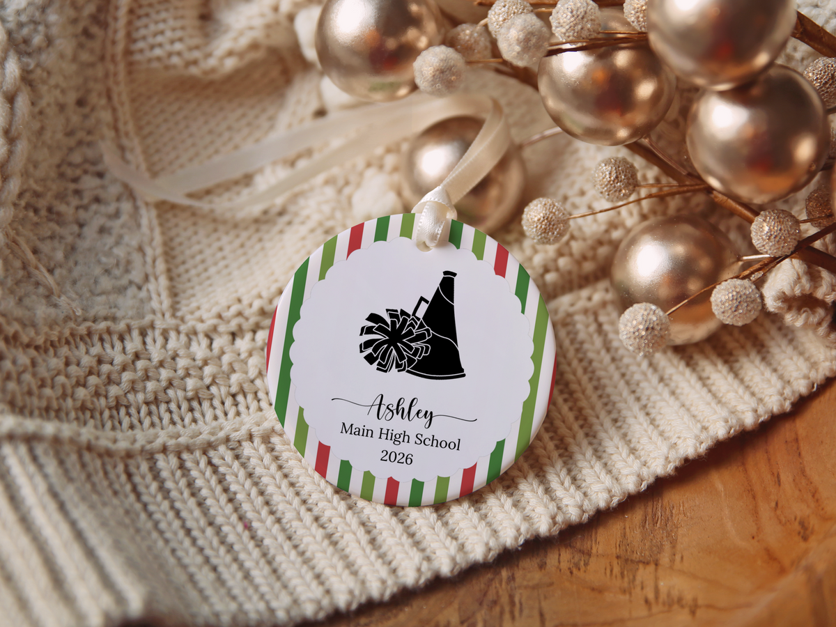 Cheerleading Christmas Ornament