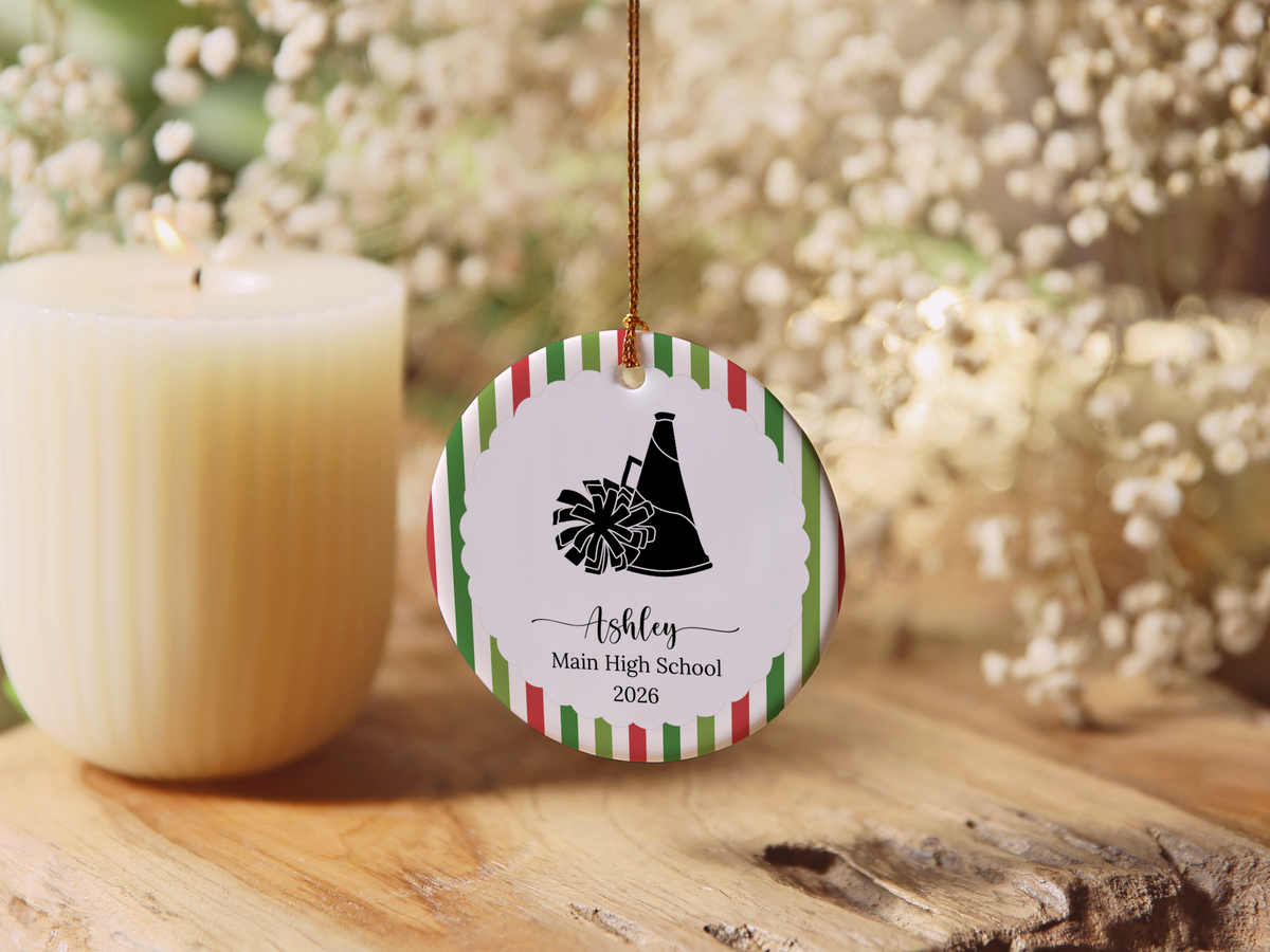 Cheerleading Christmas Ornament