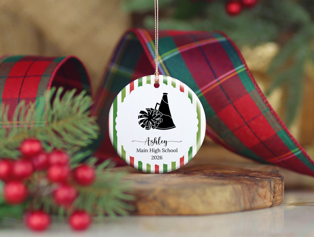 Cheerleading Christmas Ornament
