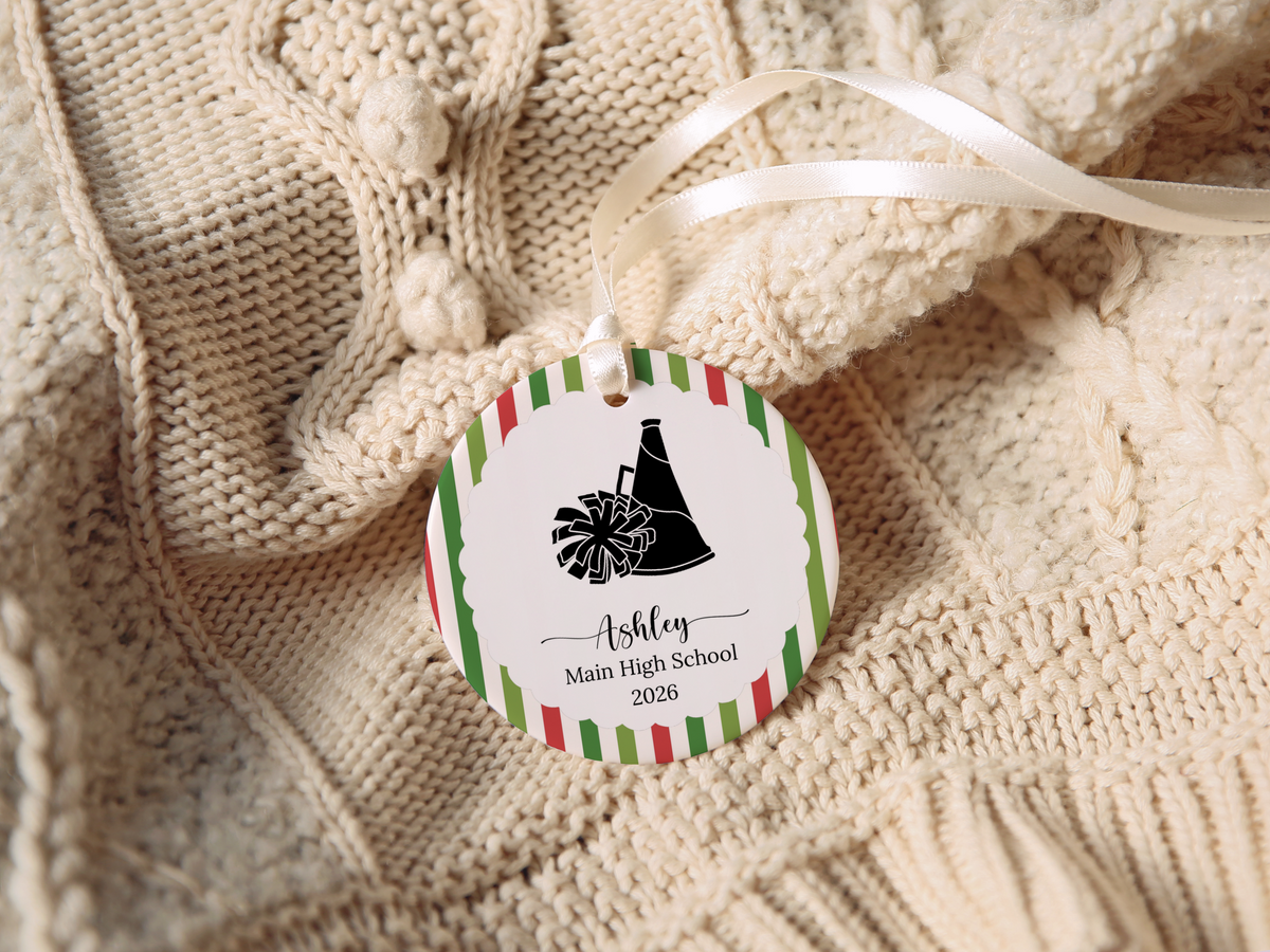 Cheerleading Christmas Ornament