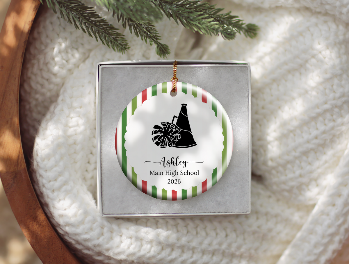 Cheerleading Christmas Ornament