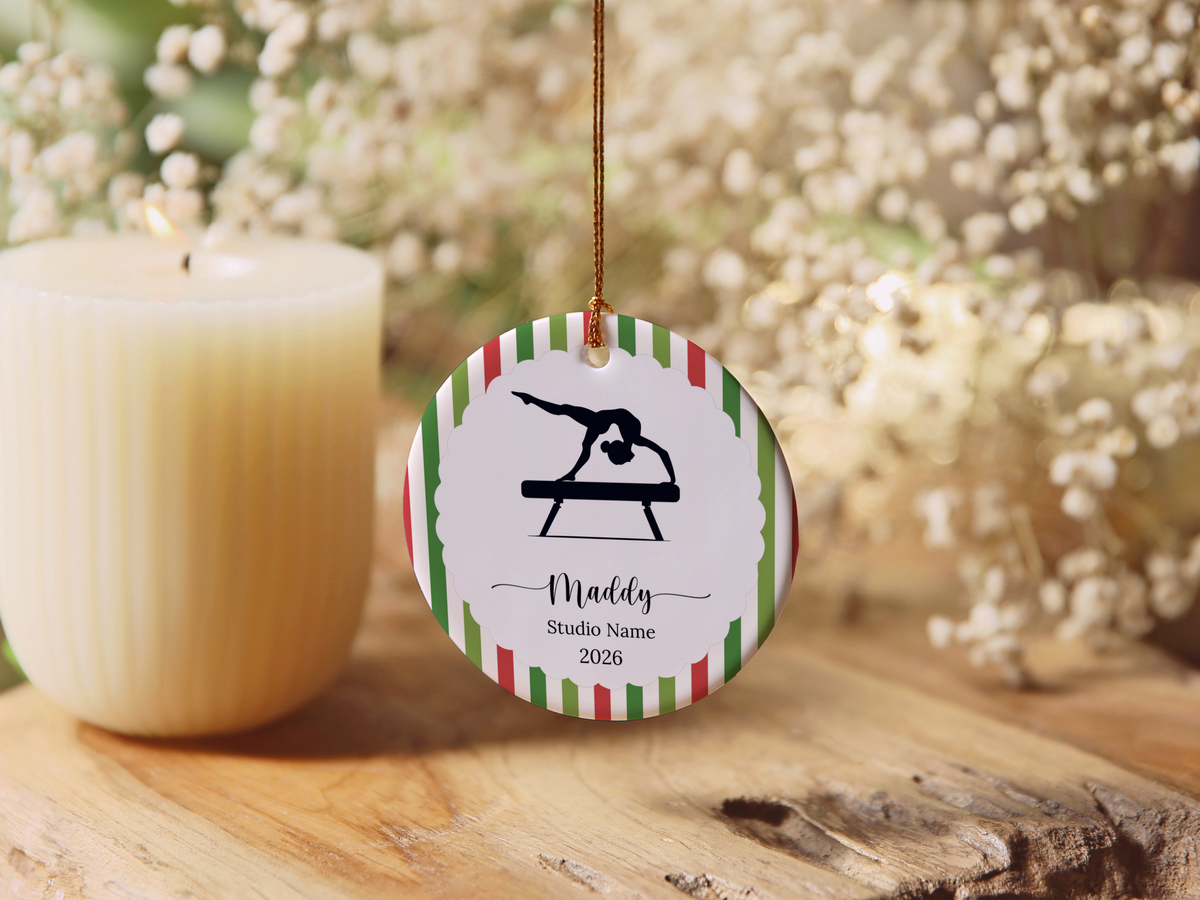 Gymnastics Christmas Ornament