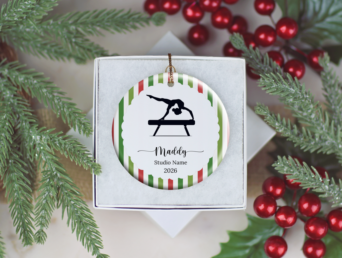 Gymnastics Christmas Ornament