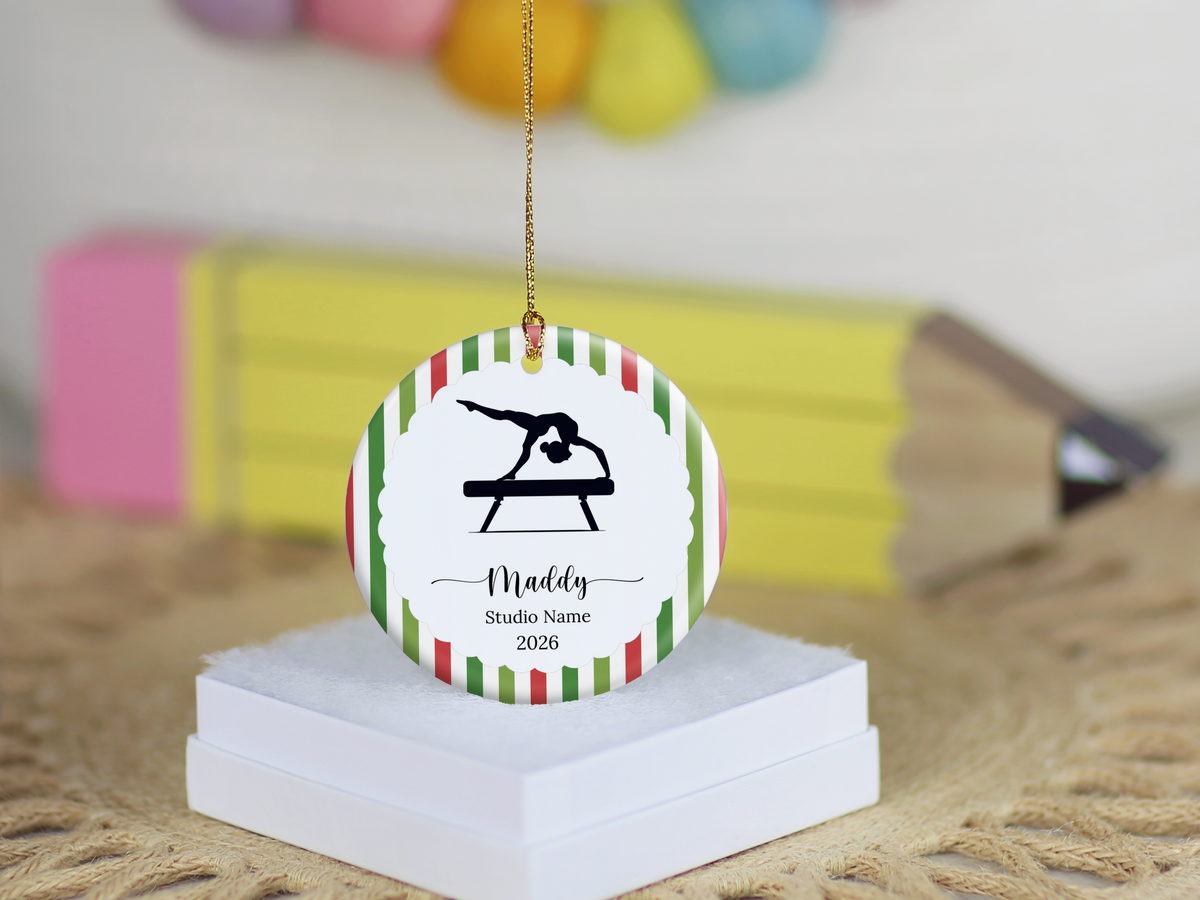 Gymnastics Christmas Ornament