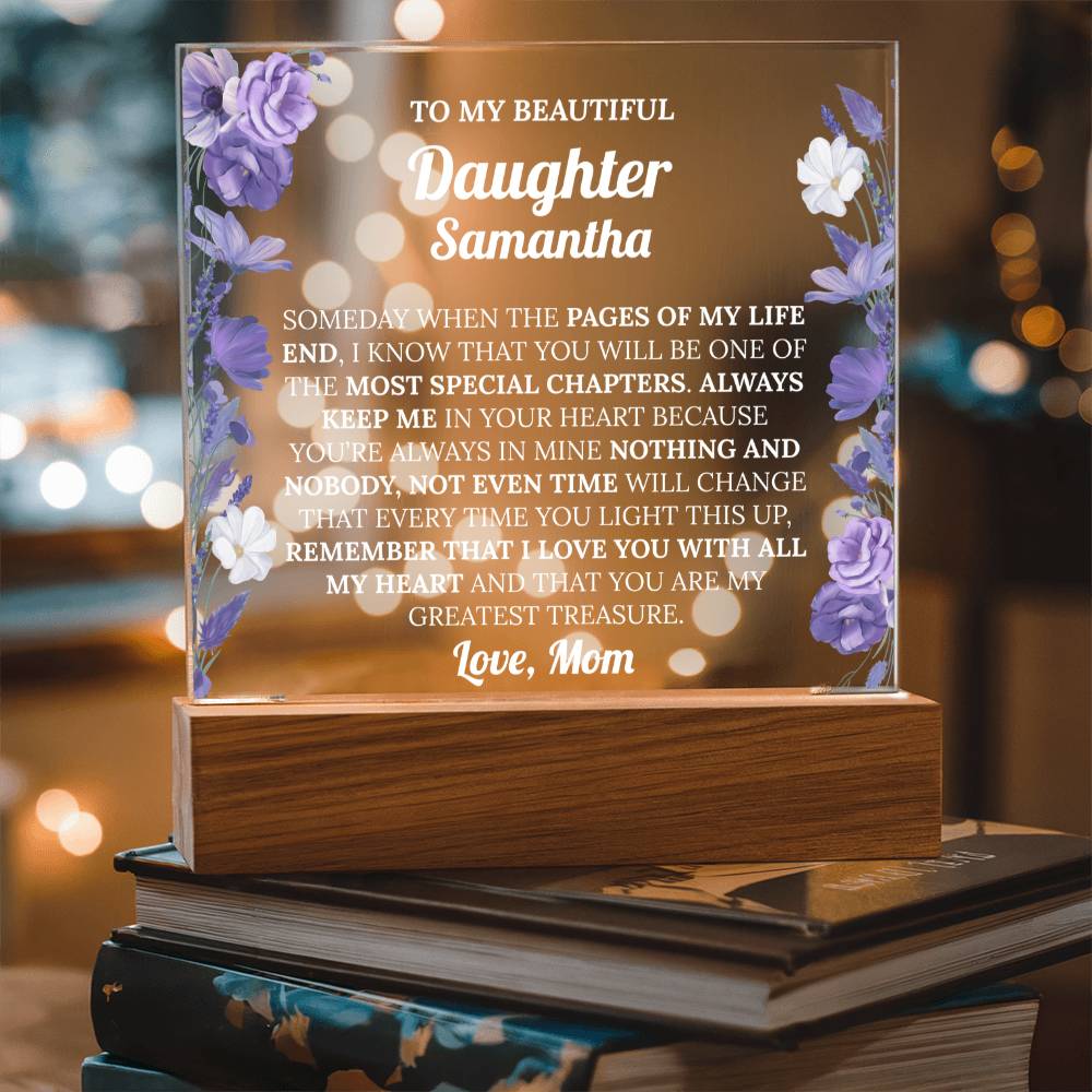 Personalized Daughter Acrylic Plaque