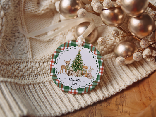Woodland Animal Christmas Ornament