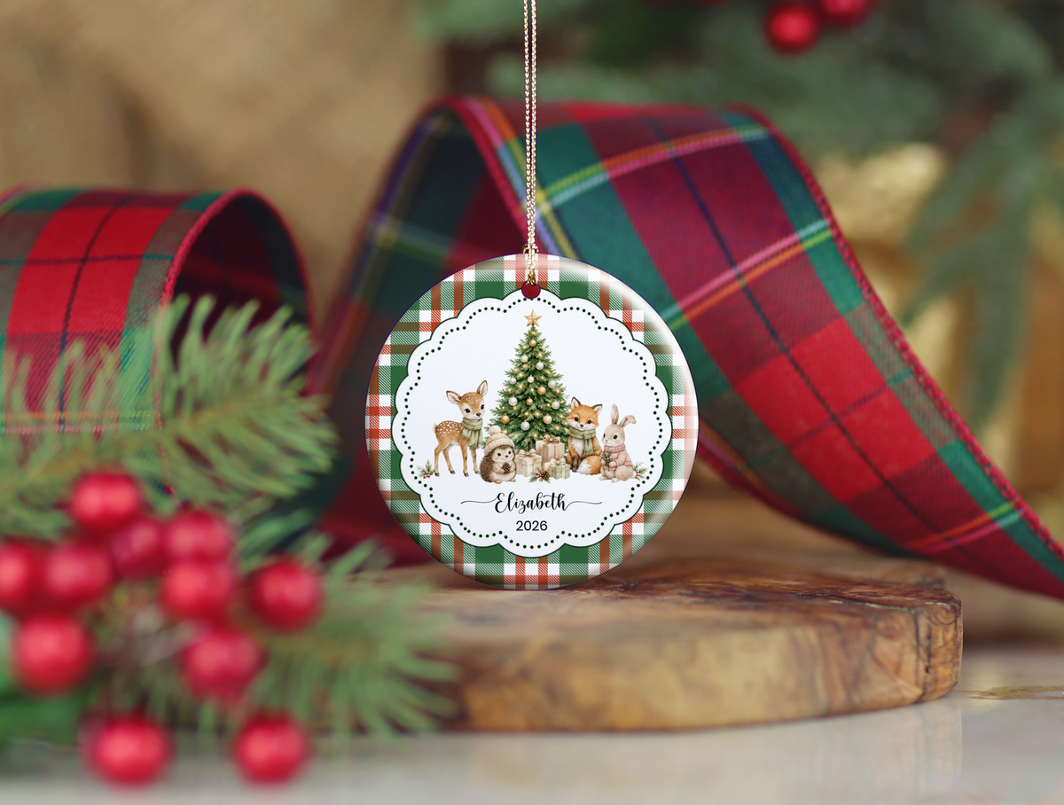 Woodland Animal Christmas Ornament