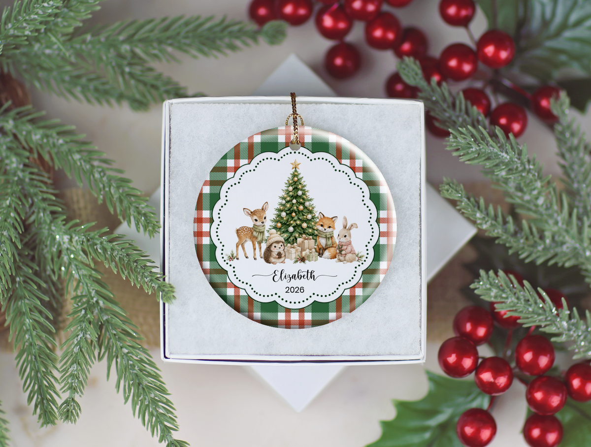 Woodland Animal Christmas Ornament