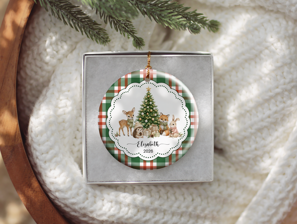 Woodland Animal Christmas Ornament