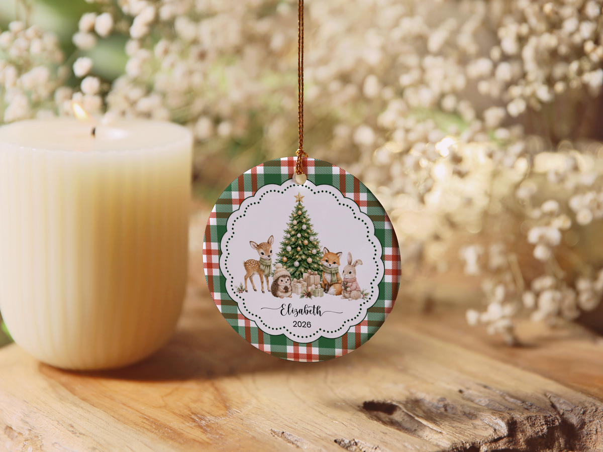Woodland Animal Christmas Ornament