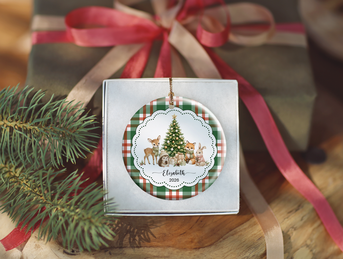 Woodland Animal Christmas Ornament