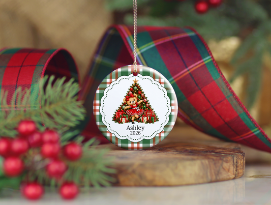 Bear Tap or Ballet Dance Christmas Ornament