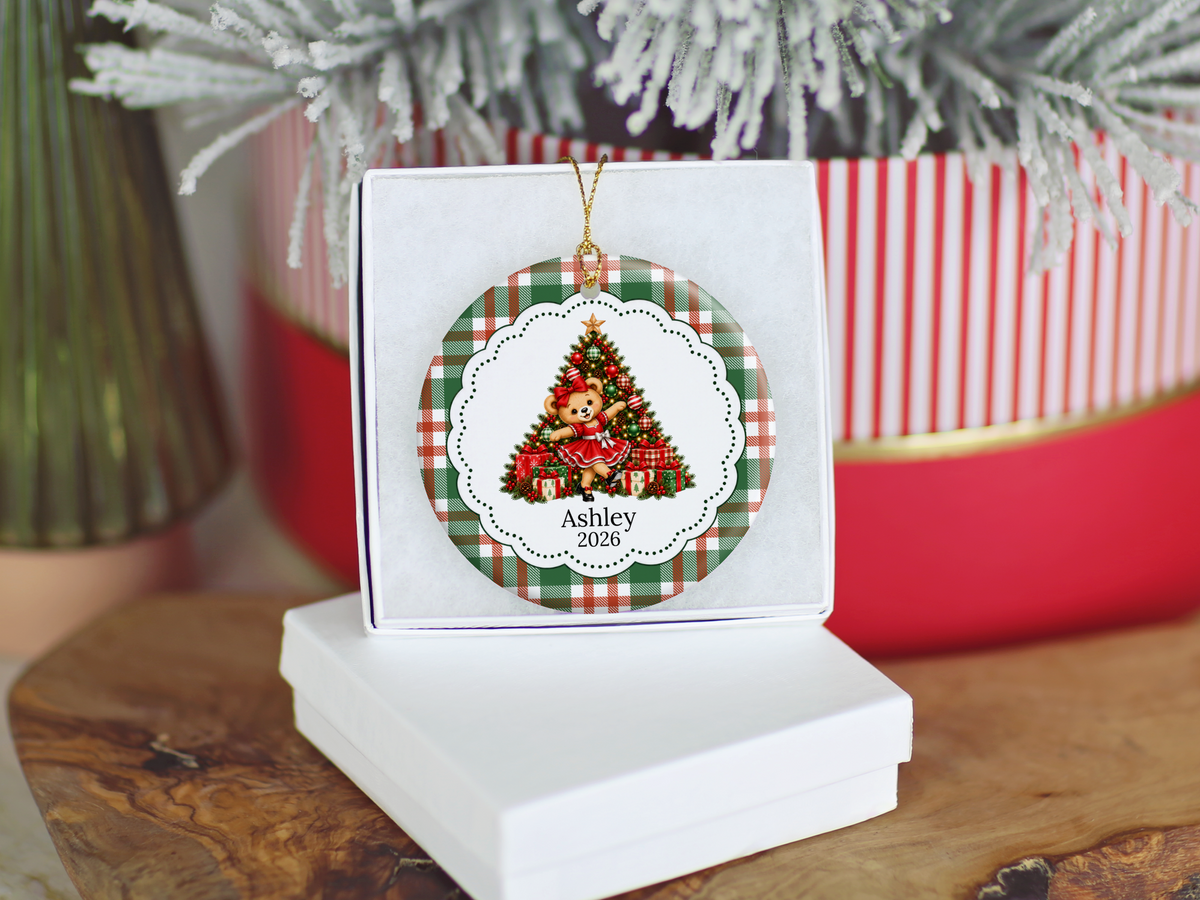Bear Tap or Ballet Dance Christmas Ornament
