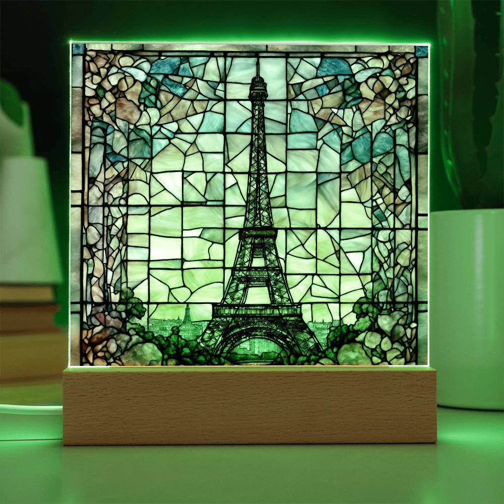 Eiffel Tower Paris Decor LED Acrylic Sign