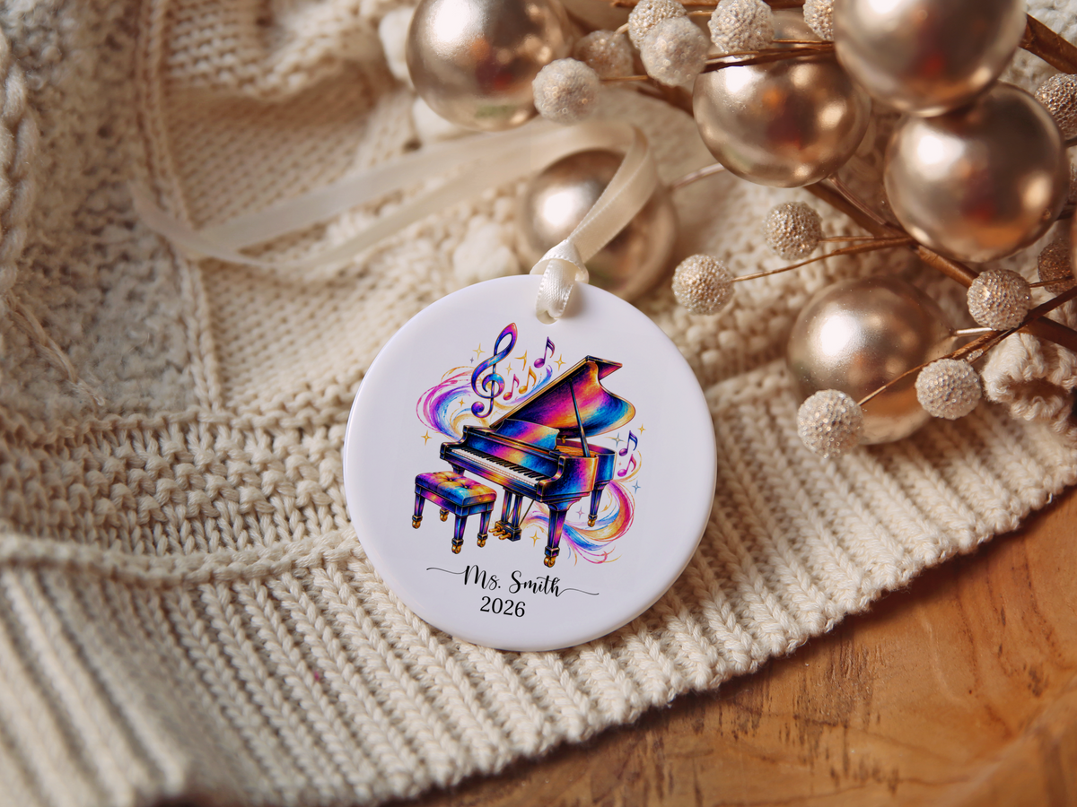 Piano Christmas Ornament