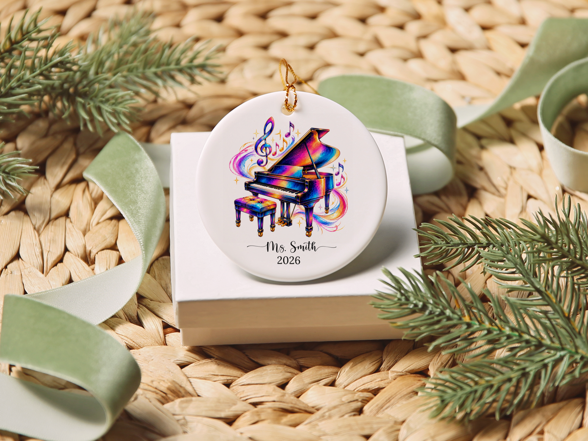 Piano Christmas Ornament