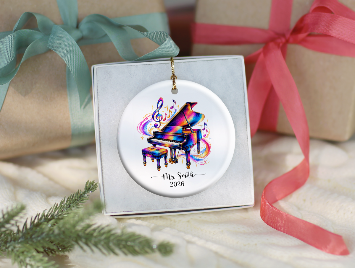 Piano Christmas Ornament