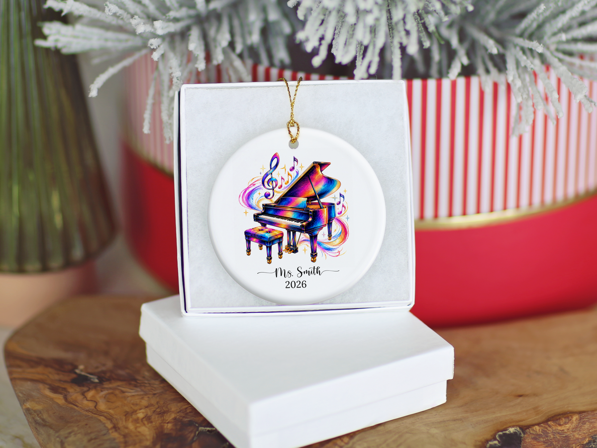 Piano Christmas Ornament
