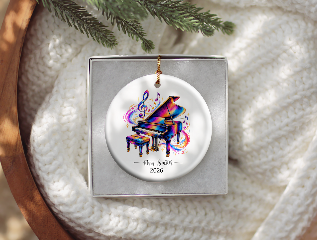 Piano Christmas Ornament