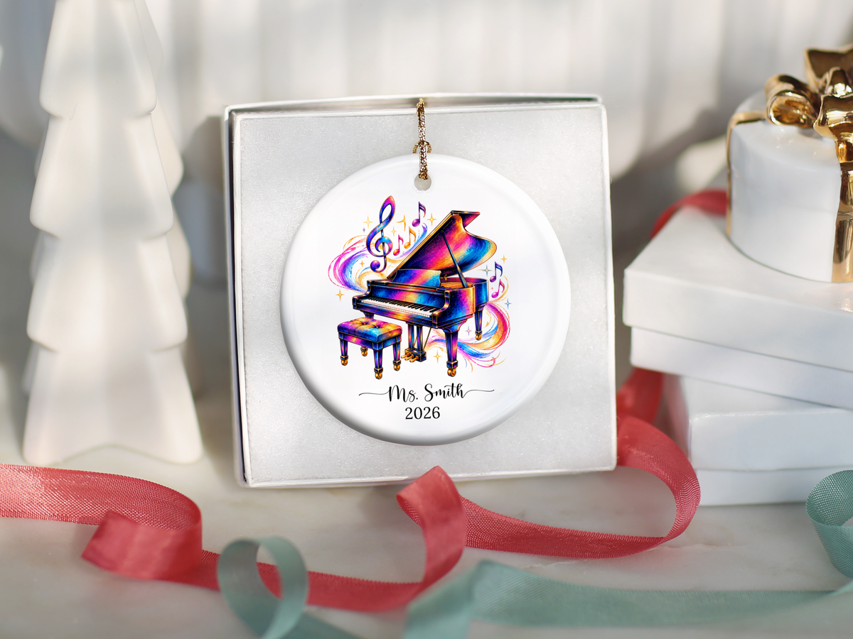 Piano Christmas Ornament