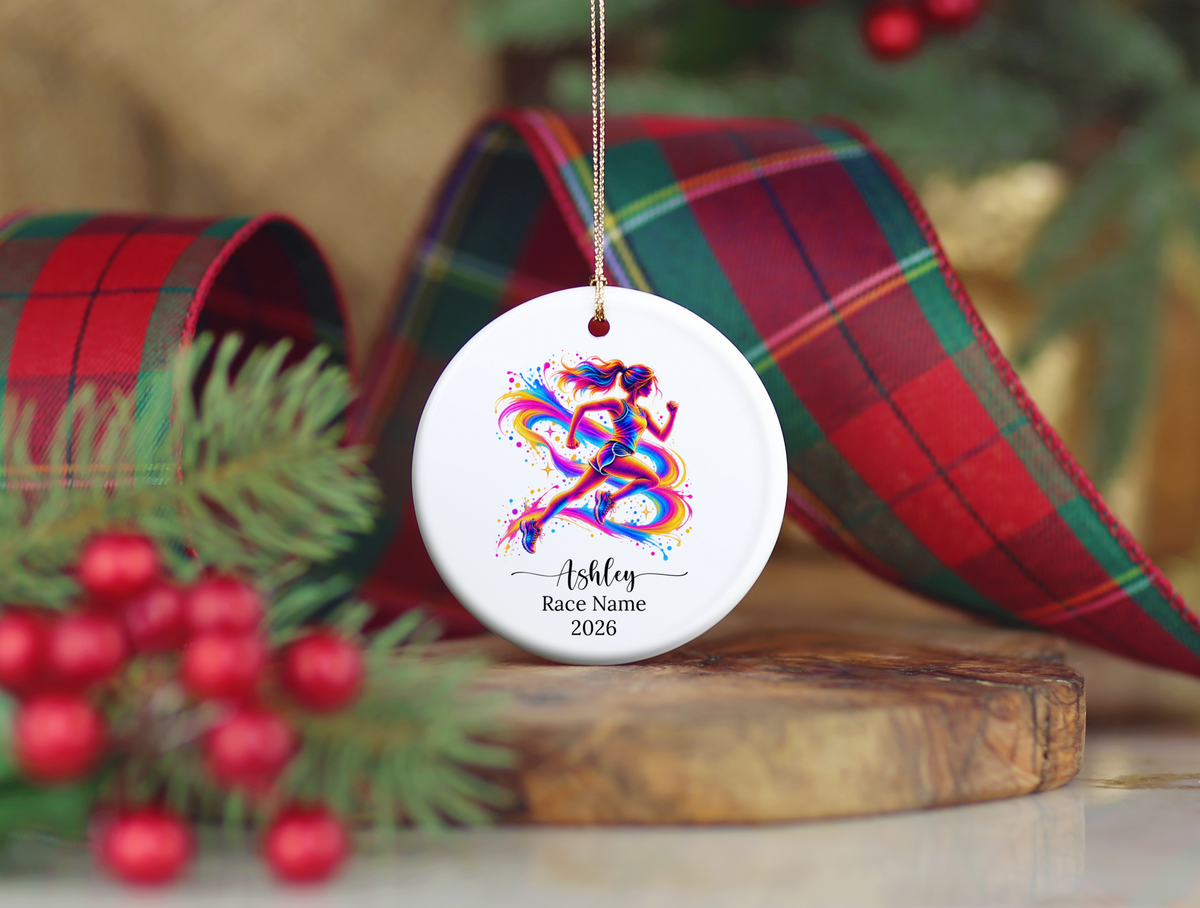 Runner Christmas Ornament