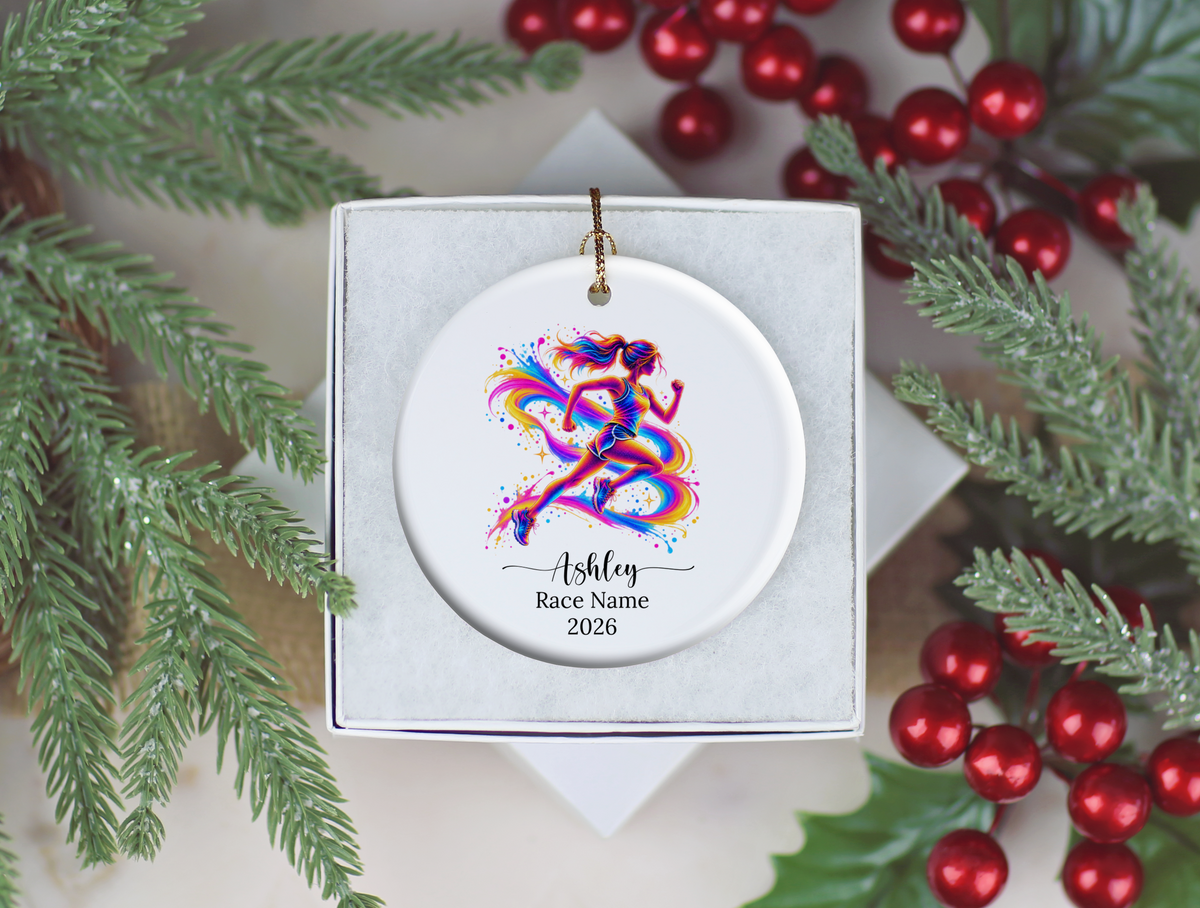 Runner Christmas Ornament