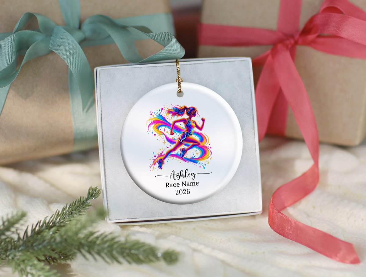 Runner Christmas Ornament