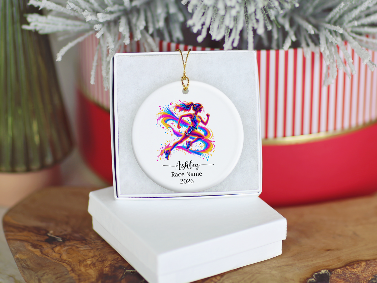 Runner Christmas Ornament