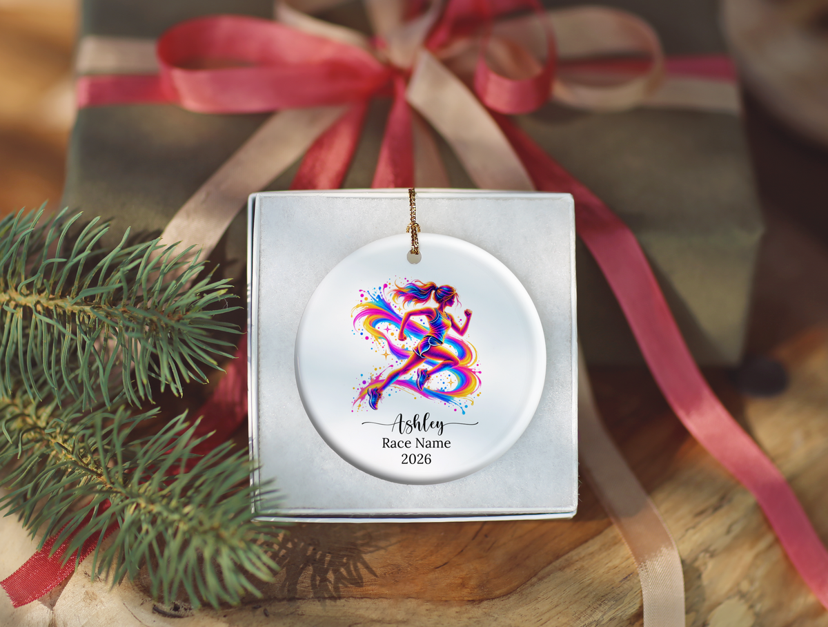 Runner Christmas Ornament